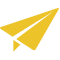Icon illustration of a paper airplane